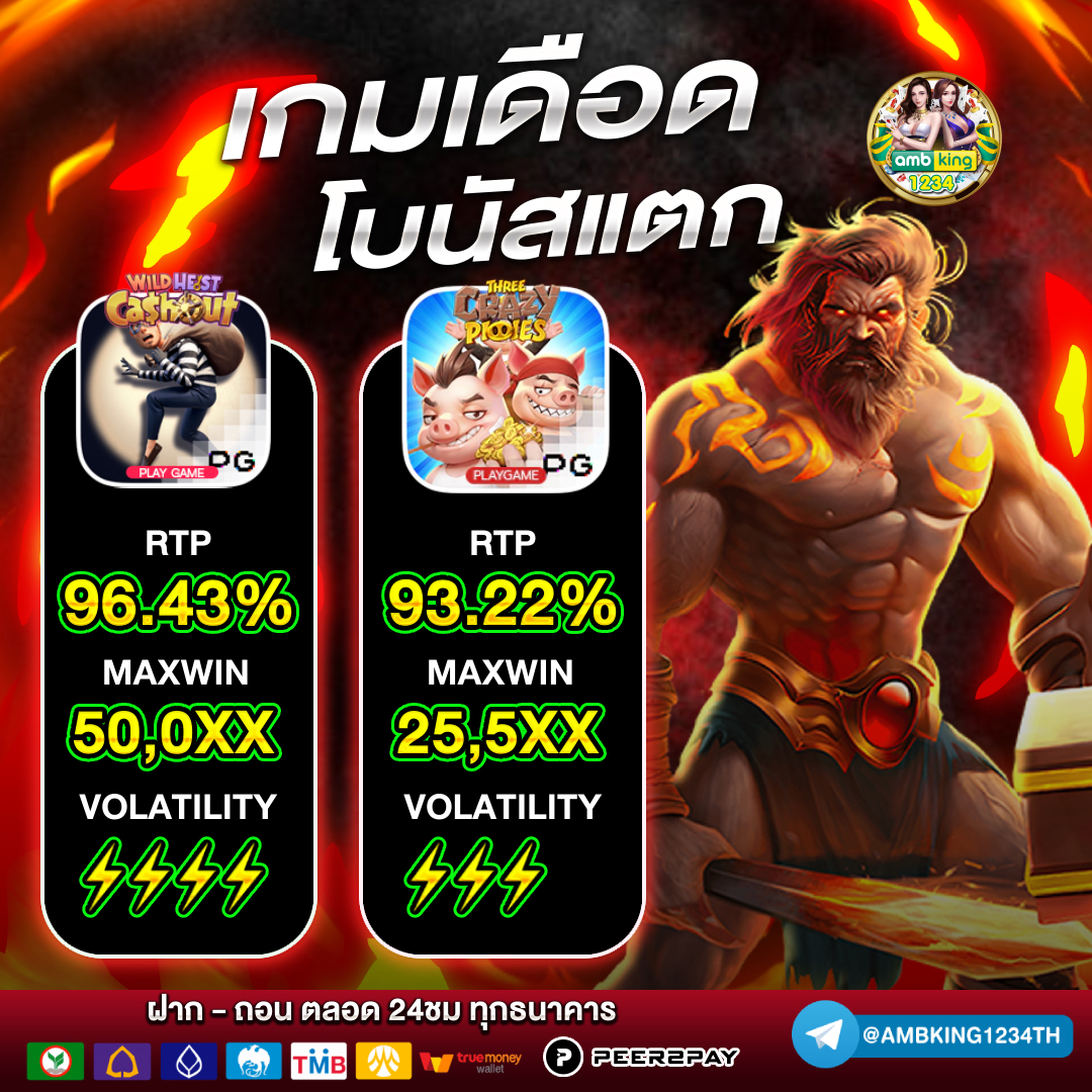 เว็บตรง ฝากถอน ไม่มี ขั้นต่ำ 1 บาทก็ ถอนได้ - แบนเนอร์โปรโมชั่น